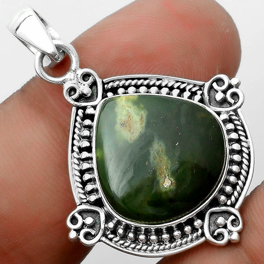 Natural Chrome Chalcedony Pendant P-1040 SDP121037