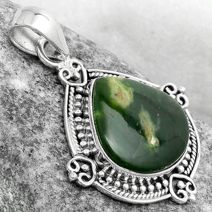 Natural Chrome Chalcedony Pendant P-1040 SDP121037