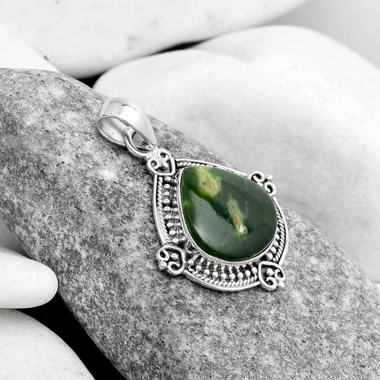 Natural Chrome Chalcedony Pendant P-1040 SDP121037