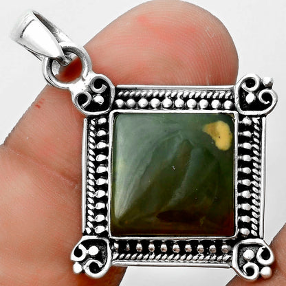 Natural Chrome Chalcedony Pendant P-1040 SDP121041
