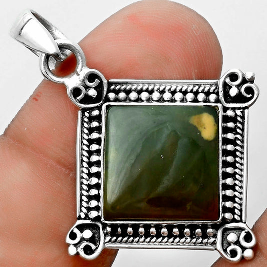 Natural Chrome Chalcedony Pendant P-1040 SDP121041