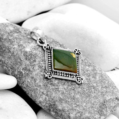 Natural Chrome Chalcedony Pendant P-1040 SDP121041
