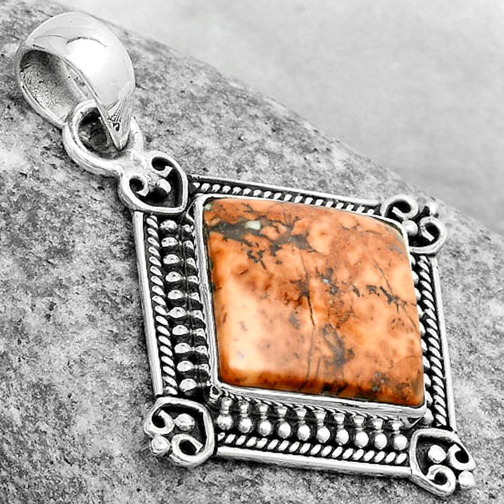 Natural Maligano Jasper - Indonesia Pendant P-1040 SDP121049