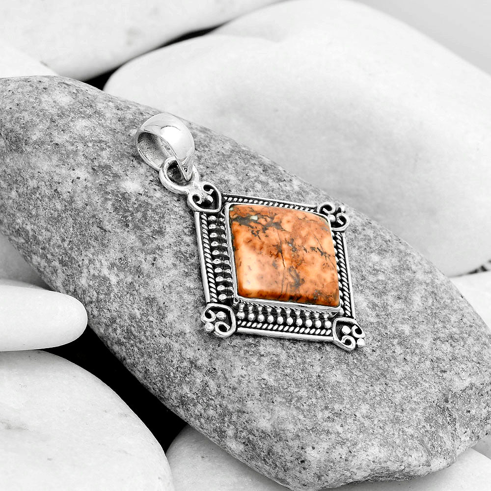 Natural Maligano Jasper - Indonesia Pendant P-1040 SDP121049