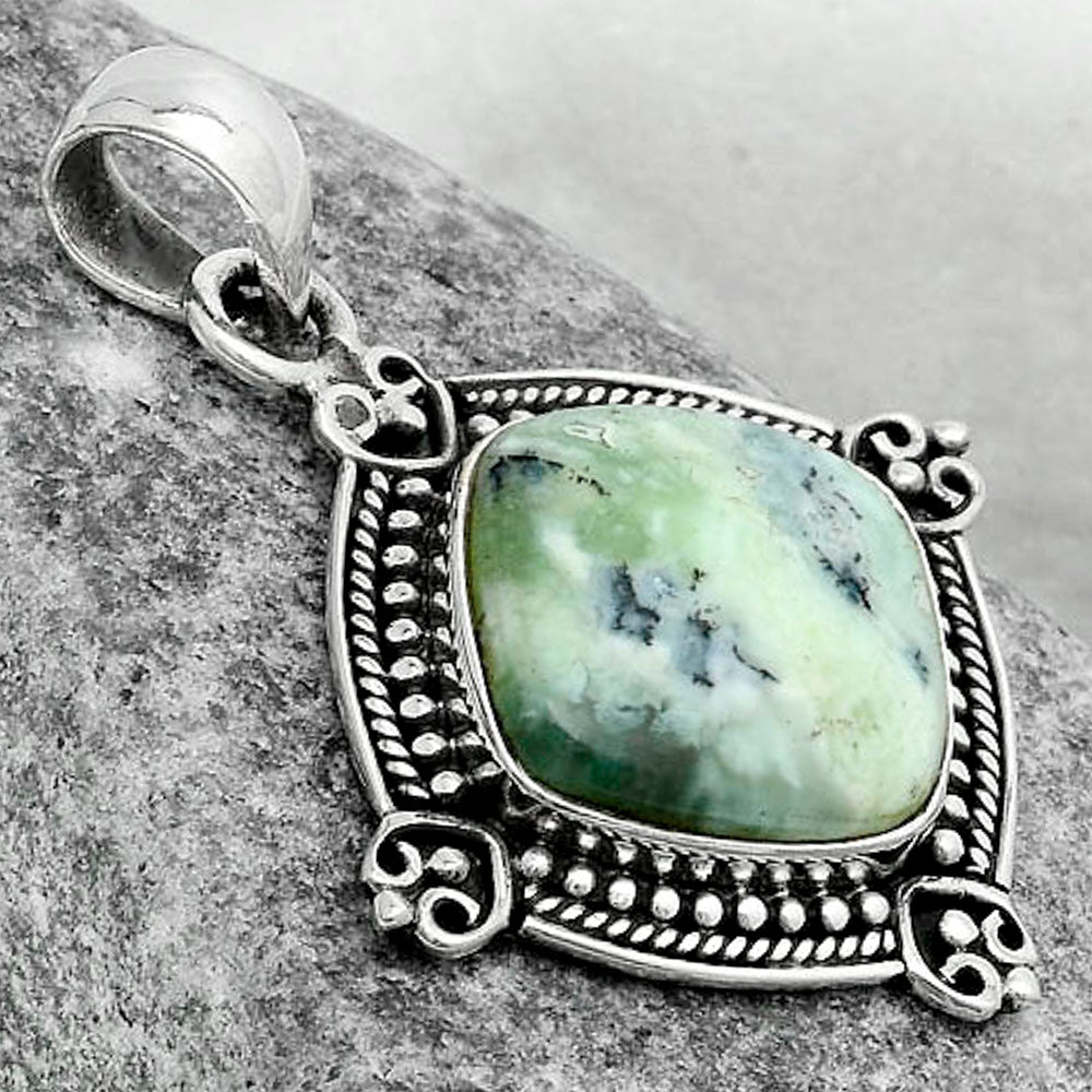 Dendritic Chrysoprase - Africa Pendant P-1040 SDP121053