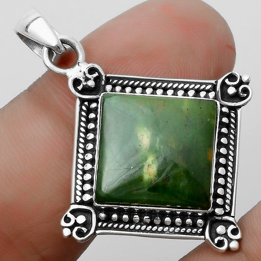 Natural Chrome Chalcedony Pendant P-1040 SDP121054