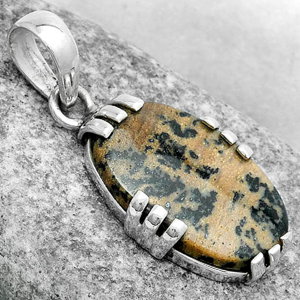 Natural Russian Honey Dendrite Opal Pendant P-1564 SDP121117