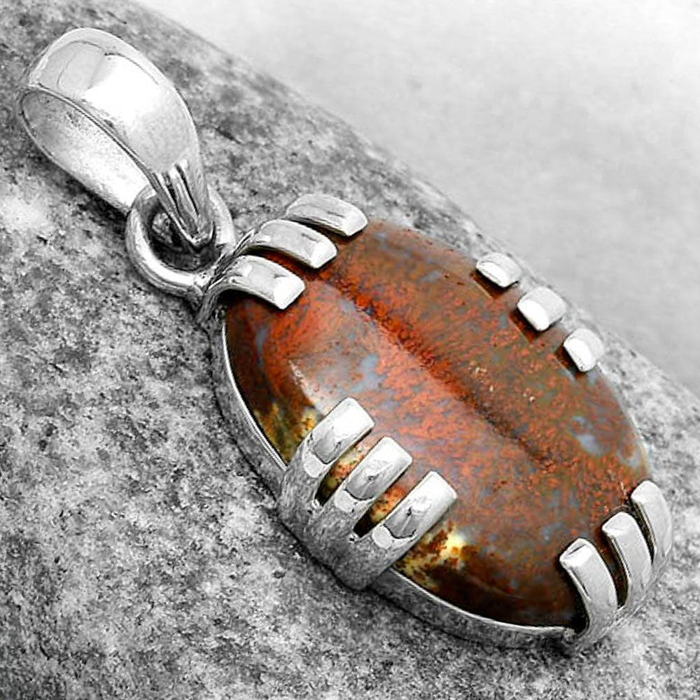 Natural Red Moss Agate Pendant P-1564 SDP121120