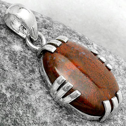 Natural Red Moss Agate Pendant P-1564 SDP121126