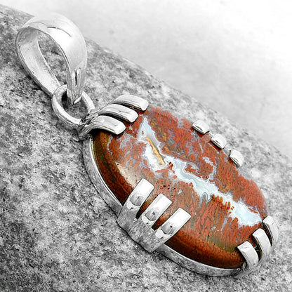 Natural Red Moss Agate Pendant P-1564 SDP121129