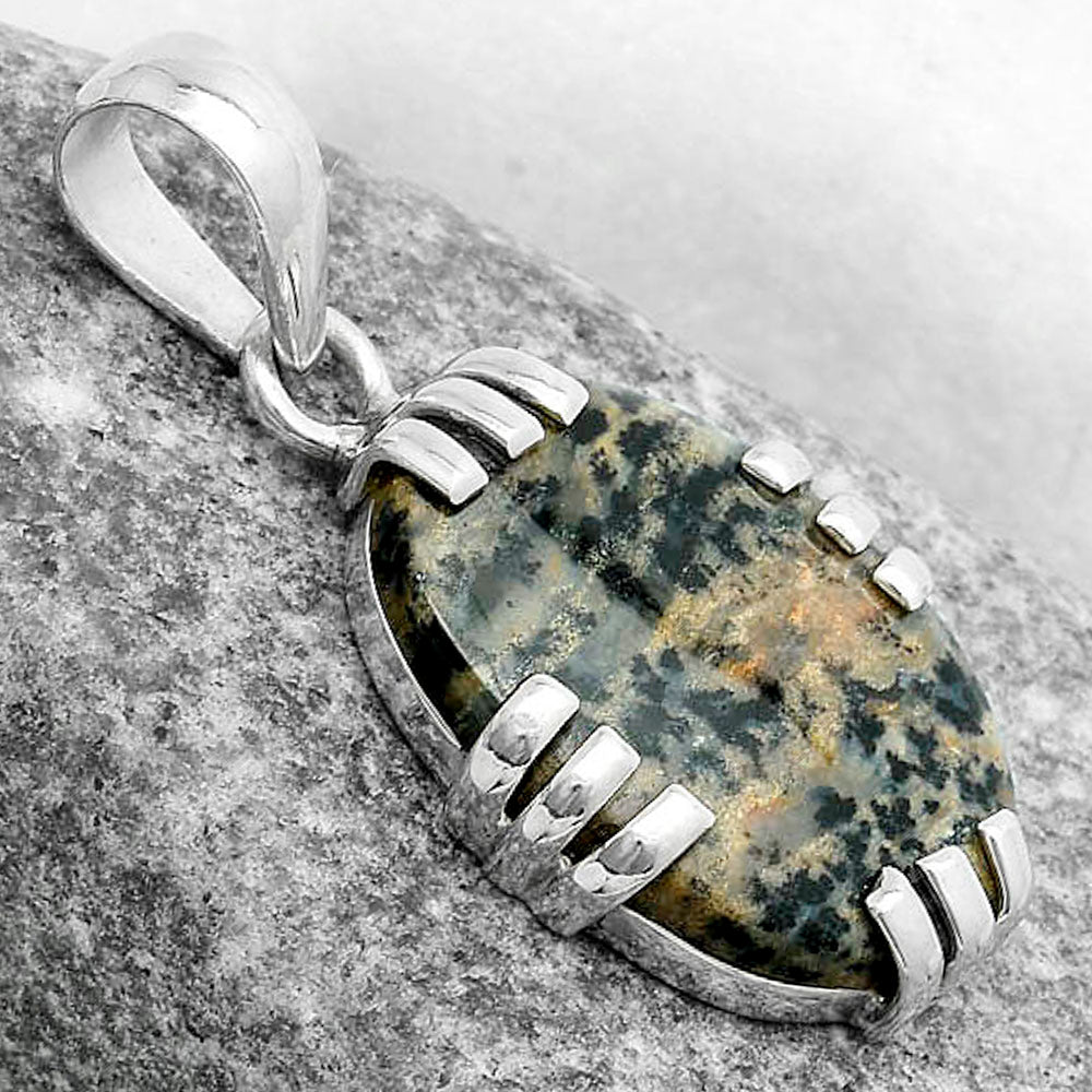 Natural Russian Honey Dendrite Opal Pendant P-1564 SDP121142