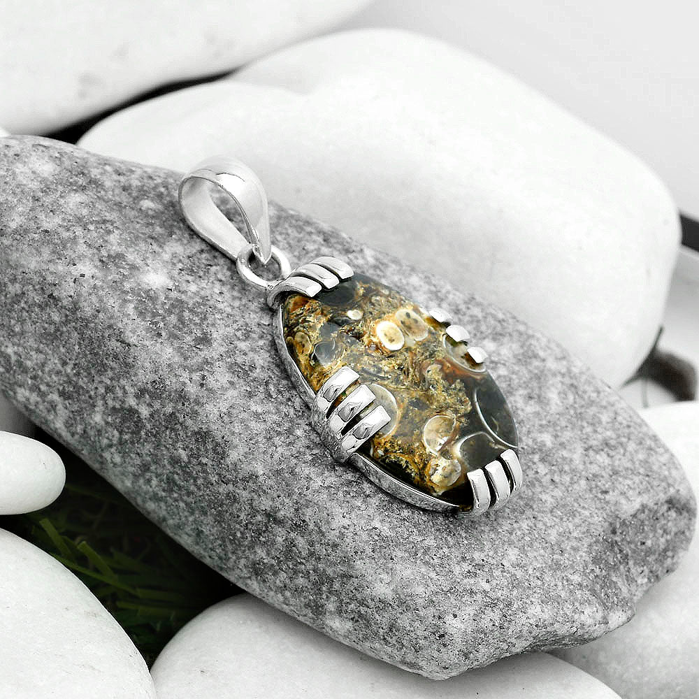 Natural Turtella Jasper - USA Pendant P-1564 SDP121146