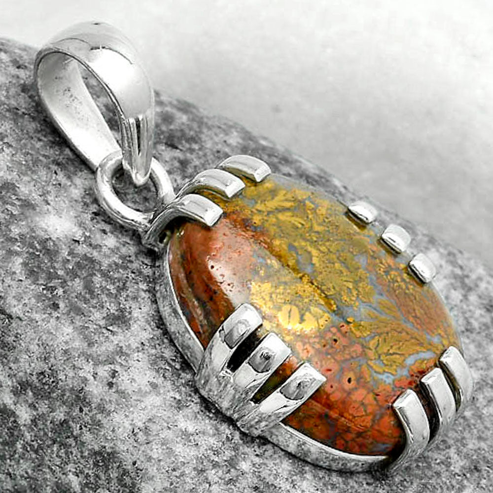Natural Red Moss Agate Pendant P-1564 SDP121148