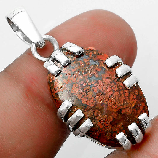 Natural Red Moss Agate Pendant P-1564 SDP121152