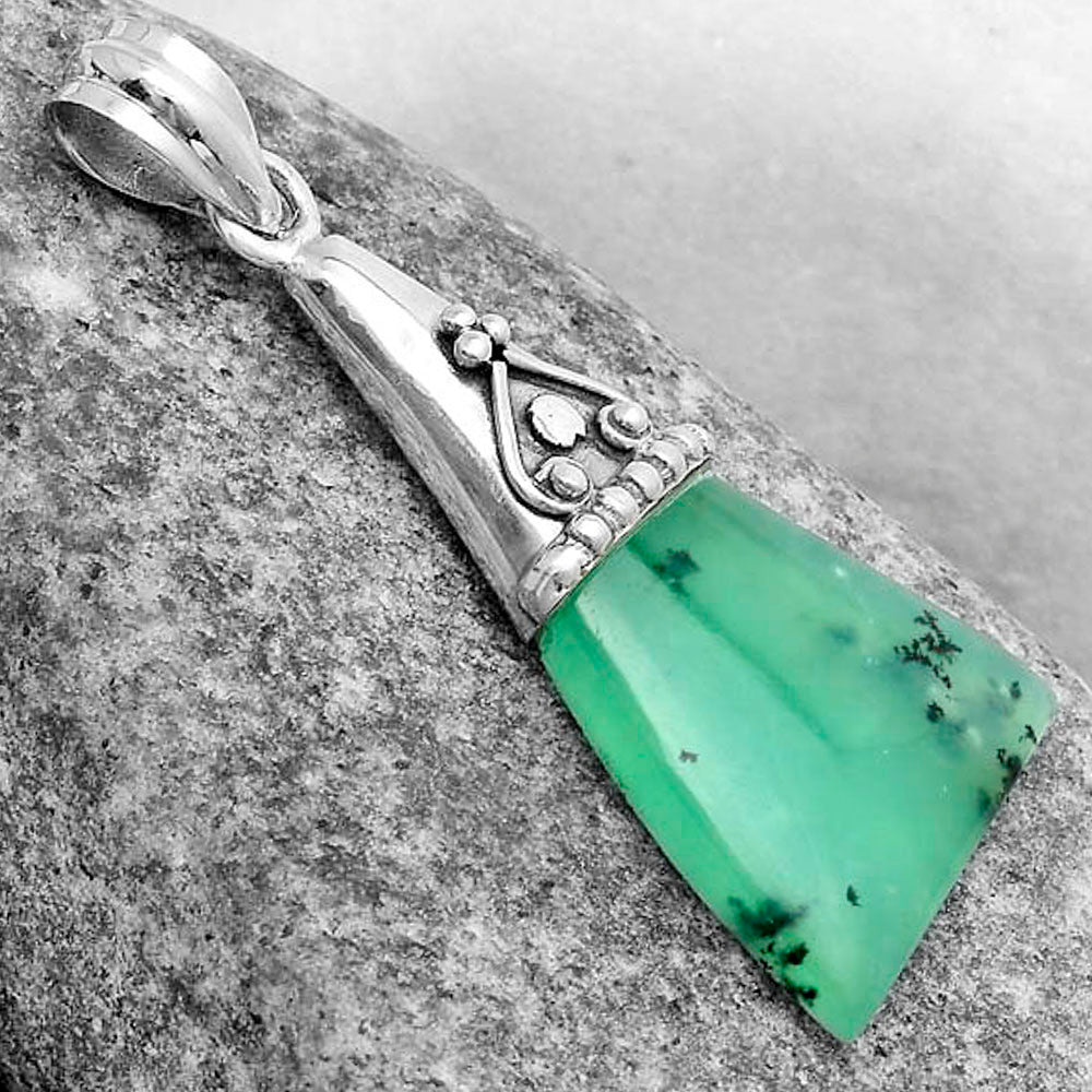 Natural Rare Chrysoprase - Australia Pendant P-1139 SDP121189