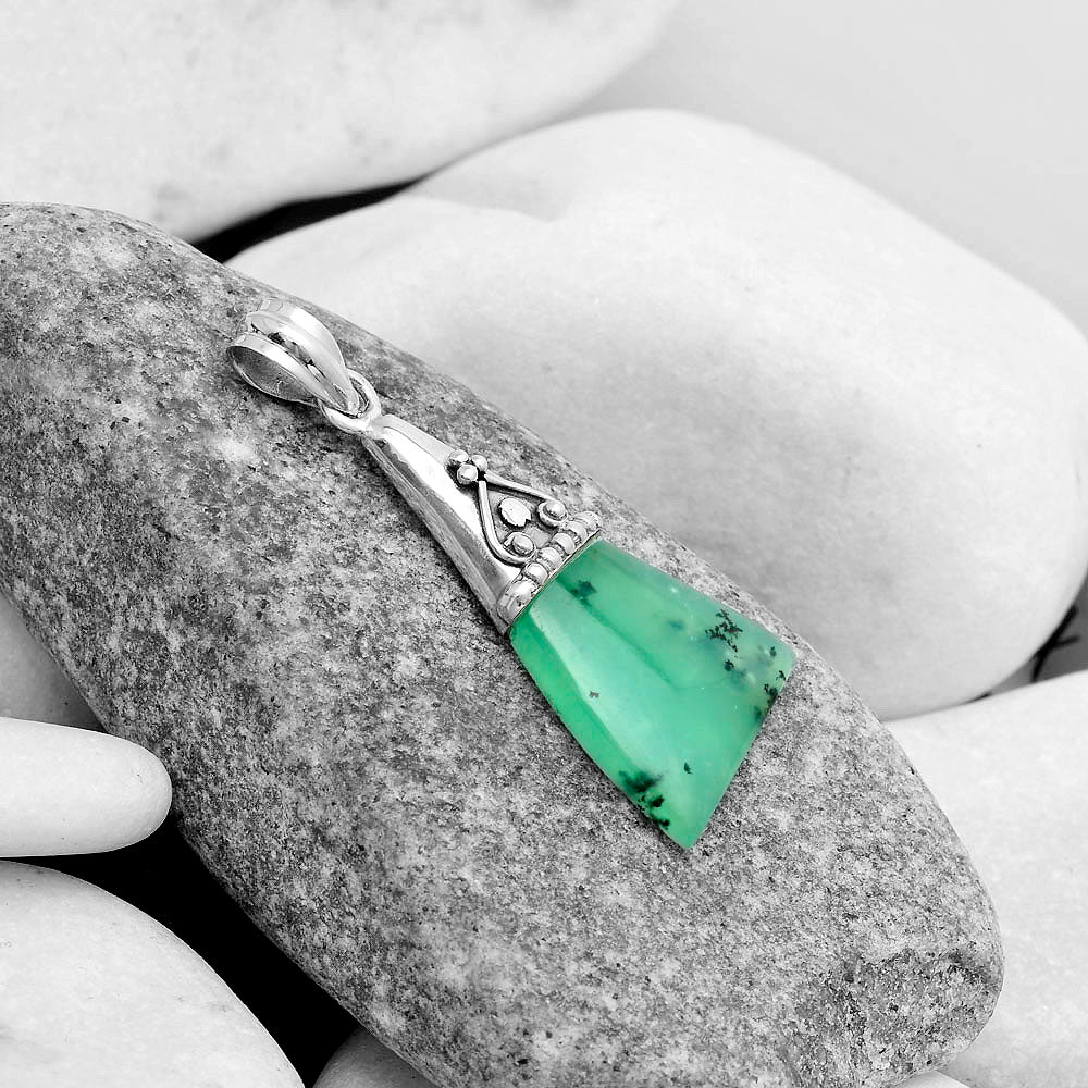 Natural Rare Chrysoprase - Australia Pendant P-1139 SDP121189