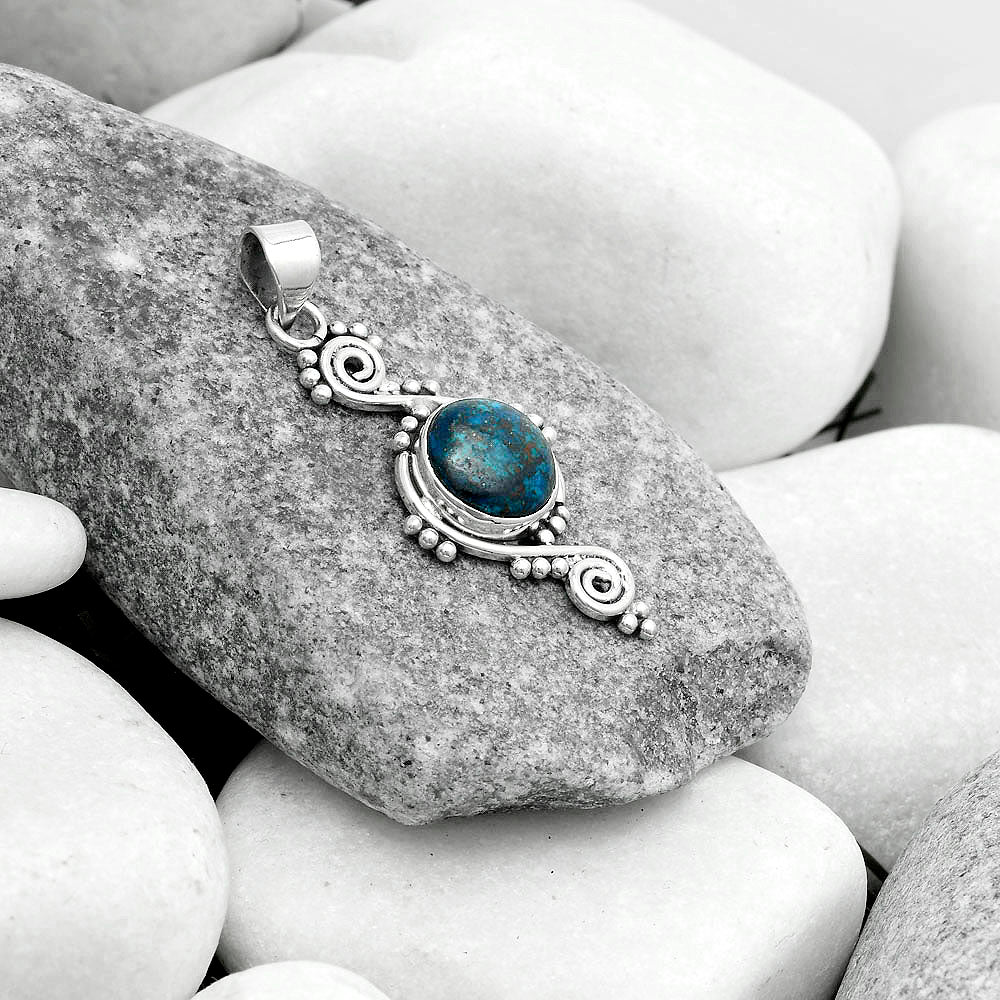 Natural Shattuckite - USA Pendant P-1663 SDP121229