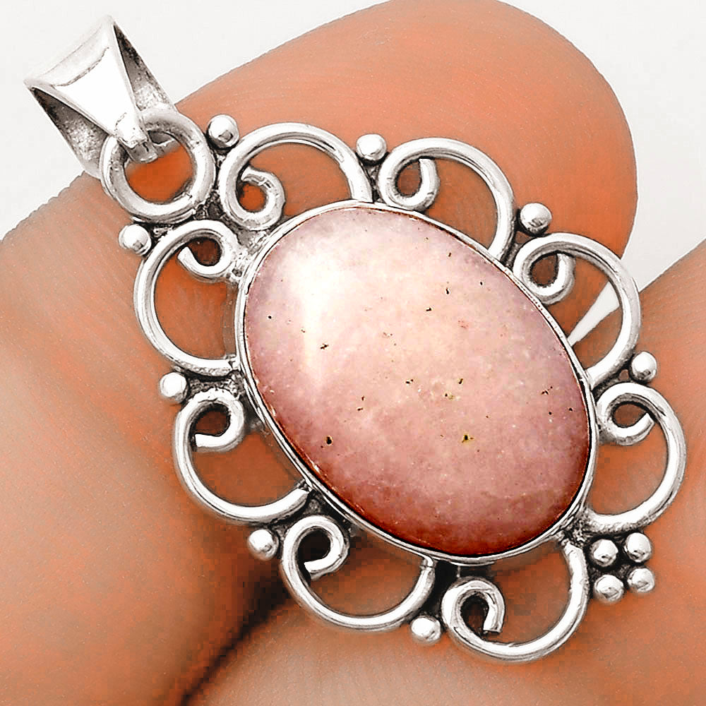 Natural Pink Scolecite Pendant P-1699 SDP121244