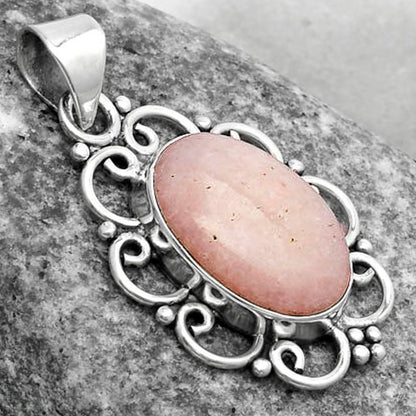 Natural Pink Scolecite Pendant P-1699 SDP121244