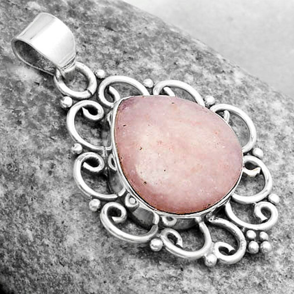 Natural Pink Scolecite Pendant P-1699 SDP121253