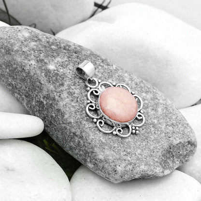 Natural Pink Scolecite Pendant P-1699 SDP121260