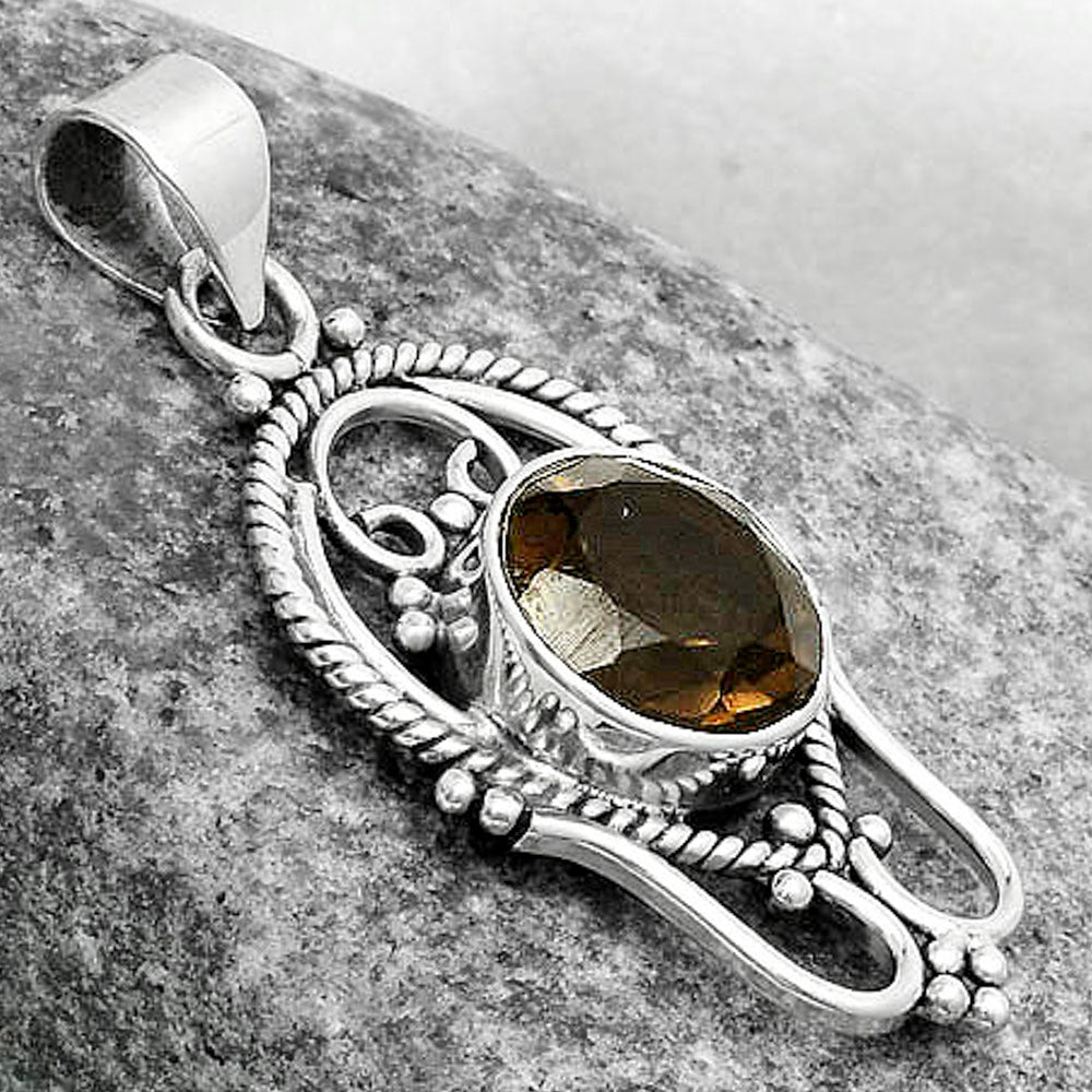 Natural Smoky Quartz - Brazil Pendant P-1681 SDP121318