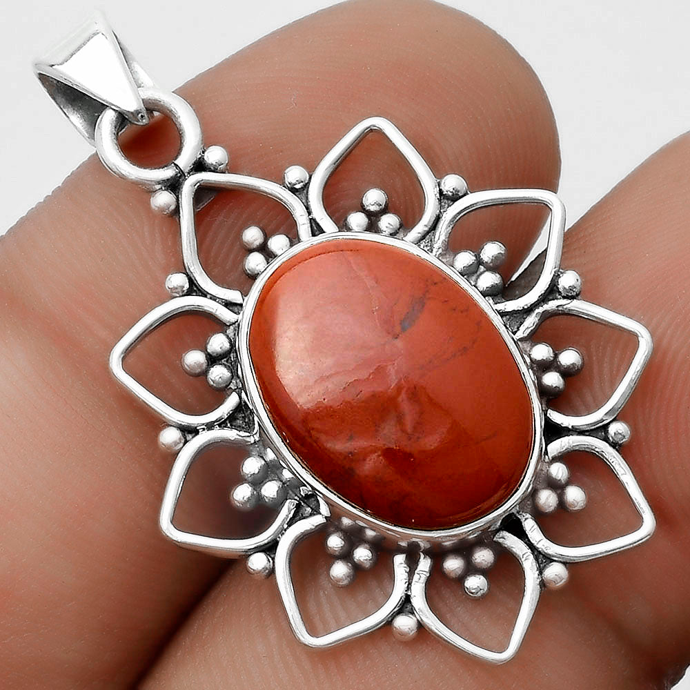 Natural Red Moss Agate Pendant P-1699 SDP121326