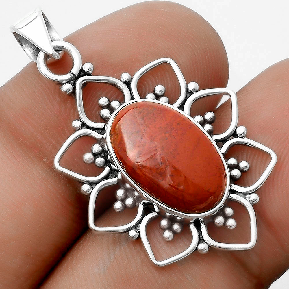 Natural Red Moss Agate Pendant P-1699 SDP121361