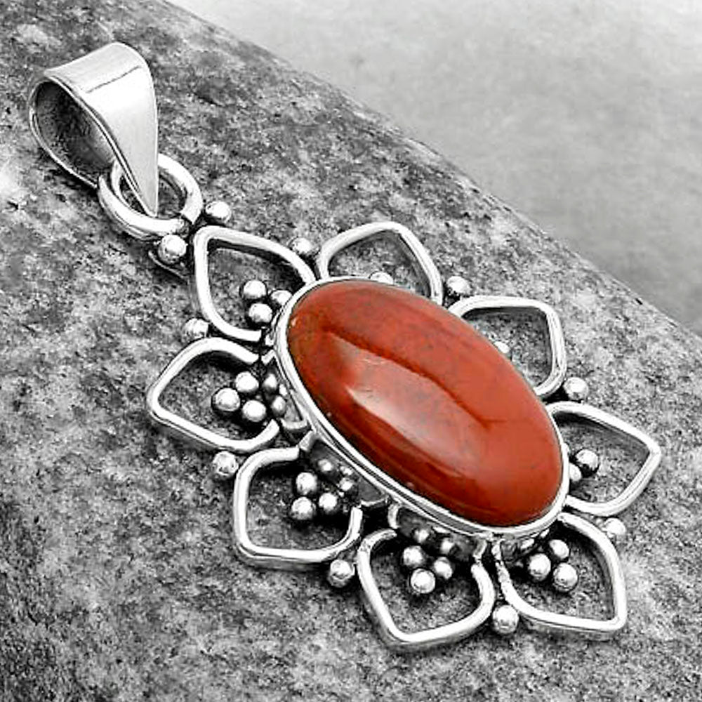 Natural Red Moss Agate Pendant P-1699 SDP121361