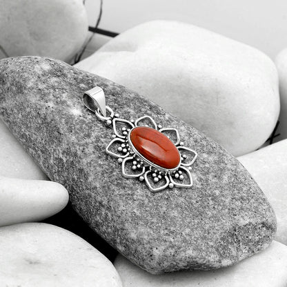 Natural Red Moss Agate Pendant P-1699 SDP121361