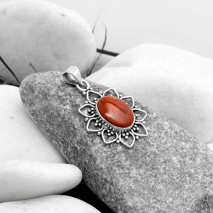 Natural Red Moss Agate Pendant P-1699 SDP121363