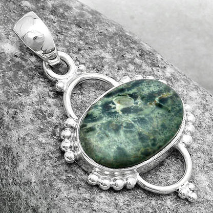 Natural Star Galaxy Jasper Pendant P-1639 SDP121375