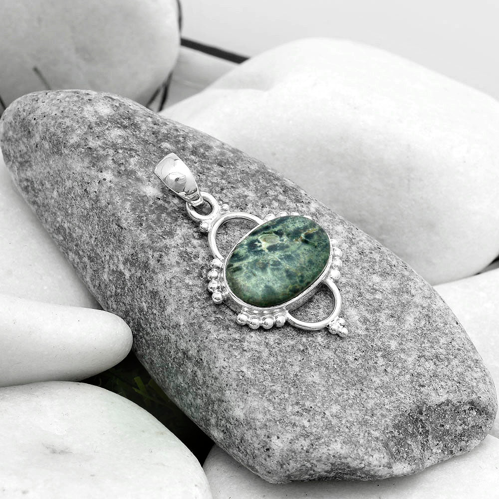 Natural Star Galaxy Jasper Pendant P-1639 SDP121375