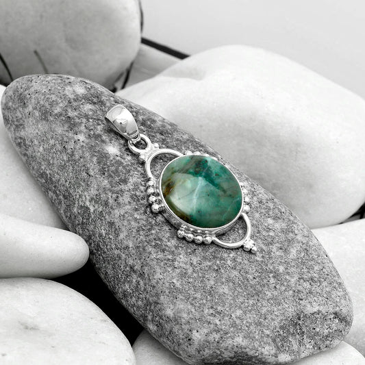 Natural Larsonite Jasper Pendant P-1639 SDP121381