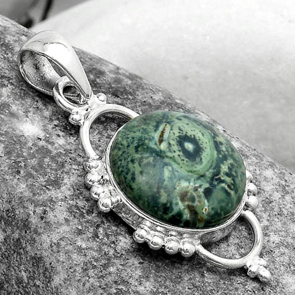 Natural Star Galaxy Jasper Pendant P-1639 SDP121382