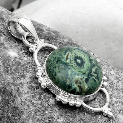 Natural Star Galaxy Jasper Pendant P-1639 SDP121382