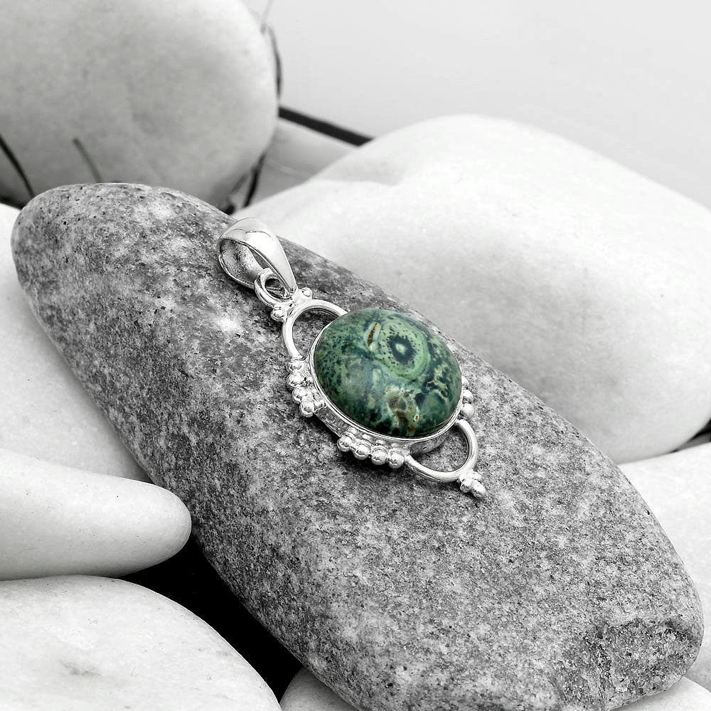 Natural Star Galaxy Jasper Pendant P-1639 SDP121382