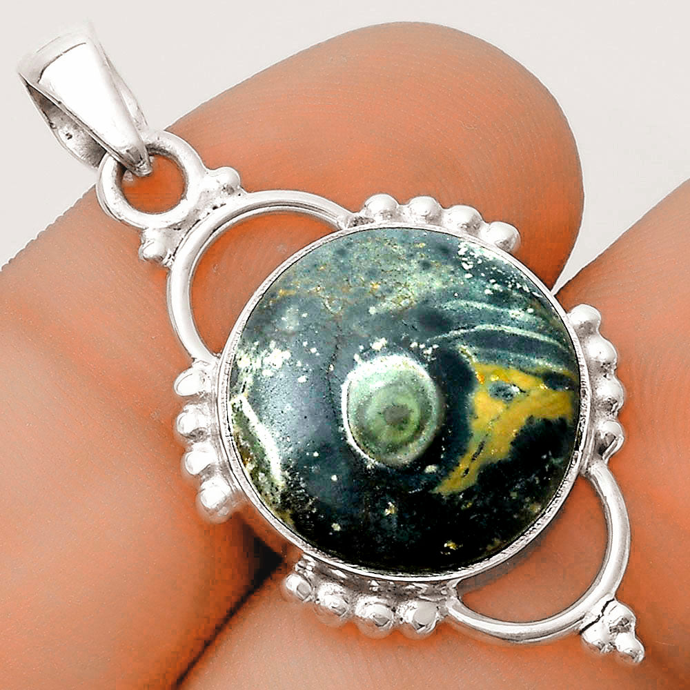 Natural Star Galaxy Jasper Pendant P-1639 SDP121388