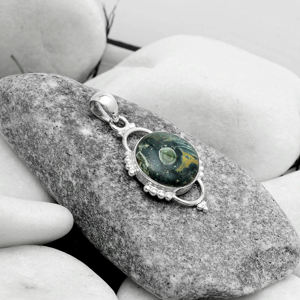 Natural Star Galaxy Jasper Pendant P-1639 SDP121388