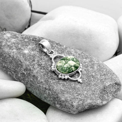 Natural Utah Variscite Pendant P-1639 SDP121412