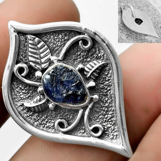 Natural Blue Sapphire Rough Pendant P-1707 SDP121420