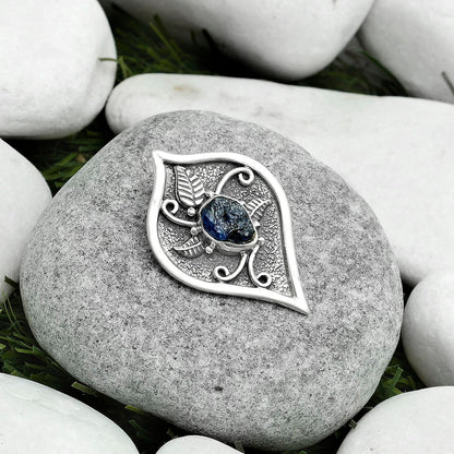 Natural Blue Sapphire Rough Pendant P-1707 SDP121420