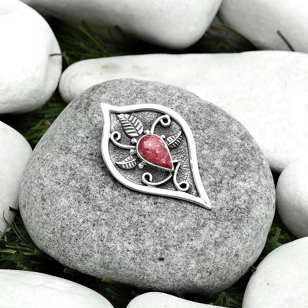 Natural Pink Thulite - Norway Pendant P-1707 SDP121421