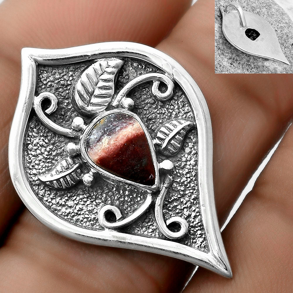 Natural Indian Blanket Jasper Pendant P-1707 SDP121430