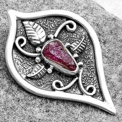 Natural Pink Tourmaline Rough Pendant P-1707 SDP121433