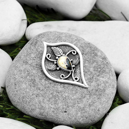 Natural Indian Blanket Jasper Pendant P-1707 SDP121434