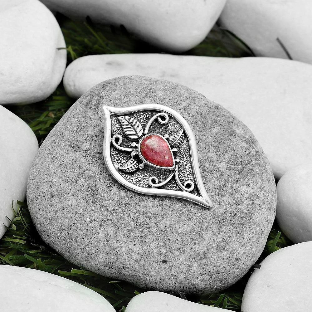 Natural Pink Thulite - Norway Pendant P-1707 SDP121441