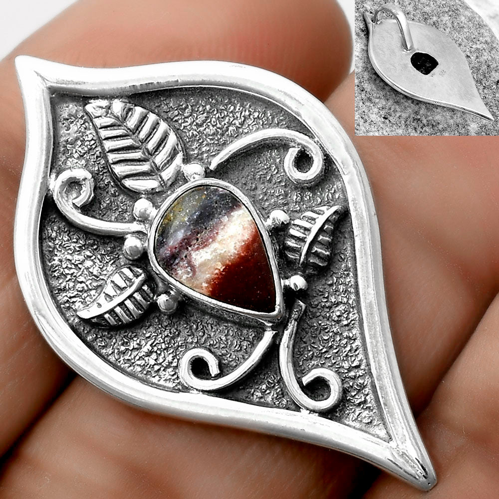 Natural Indian Blanket Jasper Pendant P-1707 SDP121446