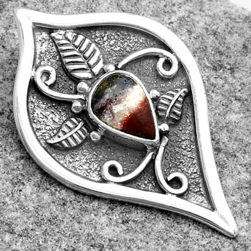 Natural Indian Blanket Jasper Pendant P-1707 SDP121446