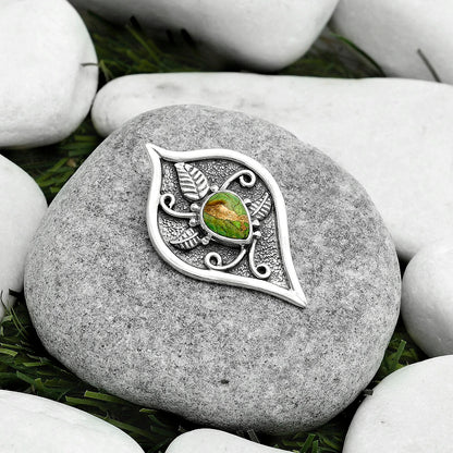 Copper Green Turquoise - Arizona Pendant P-1707 SDP121447